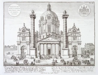 Kerk van St. Charles Borromeo (1538-84), Wenen, uit 